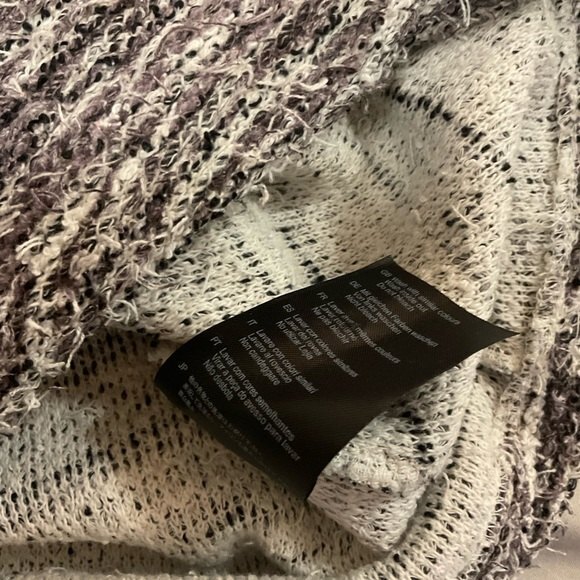 Scotch & Soda Tweed 3/4 Sleeve Round Neck Tunic Top 2 S Academia Casual - Picture 7 of 9